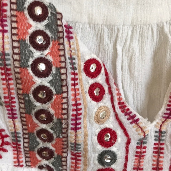 Forever 21 boho stitched bib tank - Picture 2 of 4